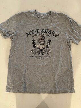 Gray Graphic Barbershop T-Shirt